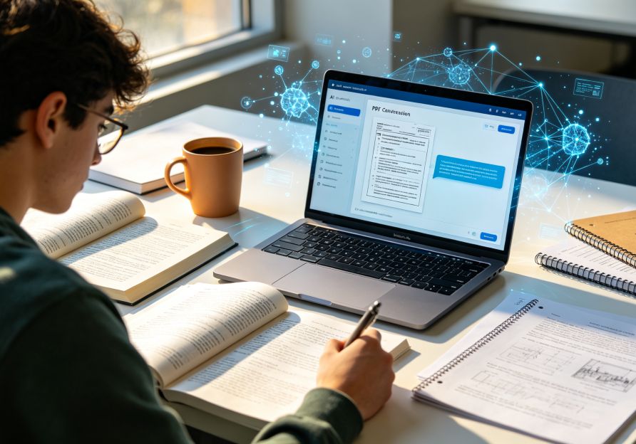 AI-Powered Study Scene
